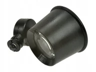 Mikroskopy i lupy - Lupa zegarmistrzowska x10 fi 25mm +LED - miniaturka - grafika 1