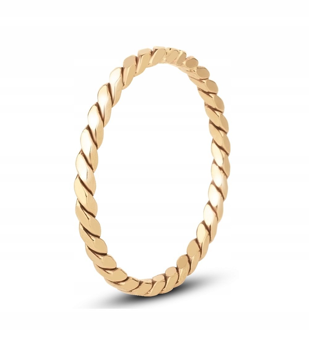 ZŁOTY PIERŚCIONEK KLASYCZNY LINKA LINEA 333