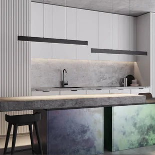 Maytoni Lampa wisząca Ephoria, możliwość ściemniania, czarny, salon / jadalnia, aluminium - Lampy sufitowe - miniaturka - grafika 1