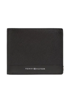 Tommy Hilfiger Duży Portfel Męski Th Foundation Cc And Coin AM0AM13508 Czarny - Portfele - miniaturka - grafika 1