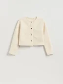 Marynarki i żakiety damskie - Reserved - Żakiet z dekoracyjnymi guzikami - złamana biel - miniaturka - grafika 1