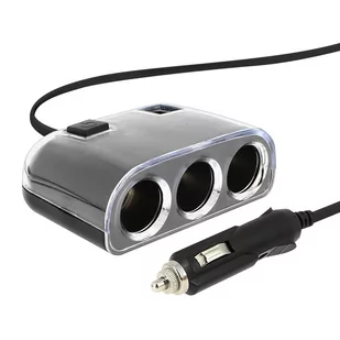 Ładowarka do zapalniczki samochodowej 3x gniazdo zapalniczki 2x gniazda USB - Akcesoria motoryzacyjne - miniaturka - grafika 1