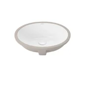 Umywalki - Umywalka podblatowa Uptrend COMA biały połysk, z przelewem 45x38x19,5 1 szt. - miniaturka - grafika 1