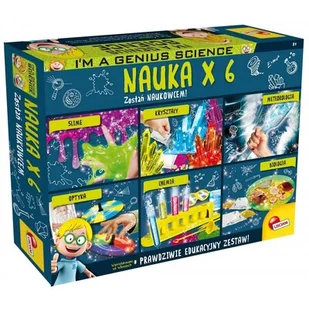 Lisciani I'm Genius Nauka x6 PL80489 - Mały naukowiec - miniaturka - grafika 1