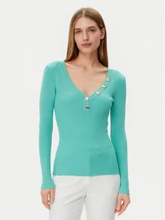 Morgan Sweter 201-MBANBI.N Zielony Slim Fit - Swetry damskie - miniaturka - grafika 1