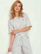 Piżamy damskie - Damska piżama dwuczęściowa Herper szara Taro r.XL - miniaturka - grafika 1