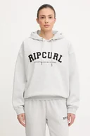 Bluzy damskie - Rip Curl bluza VARSITY damska kolor szary z kapturem z aplikacją 08HWFL - miniaturka - grafika 1