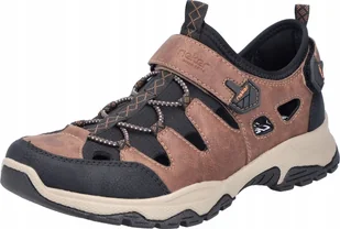 Rieker Sandals B8375-90 Brązowe 42 - Sandały męskie - miniaturka - grafika 1