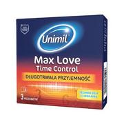 Prezerwatywy - UNIMIL Max Love Time Control Prezerwatywy lateksowe nawilżane, 3 szt. - !!! WYSYŁKA W 24H !!! - miniaturka - grafika 1