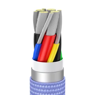 Baseus Crystal Shine Series kabel przewód USB do szybkiego ładowania i transferu danych USB Typ C - USB Typ C 100W 1,2m fioletowy (CAJY000605) - Kable USB - miniaturka - grafika 24
