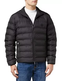 Hackett London Męska kurtka pikowana LW Moto czarna, S, czarny (czarny), S - Kurtki męskie - miniaturka - grafika 1