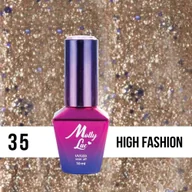 Lakiery hybrydowe - Molly Lac Lakier hybrydowy MollyLac Queens Of Life High Fashion 10 ml Nr 35 - miniaturka - grafika 1