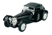 Samochody i pojazdy dla dzieci - WELLY OLD TIMER SS JAGUAR 100 Z DACHEM CZARNY 1:34 SAMOCHÓD NOWY METALOWY MODEL - miniaturka - grafika 1