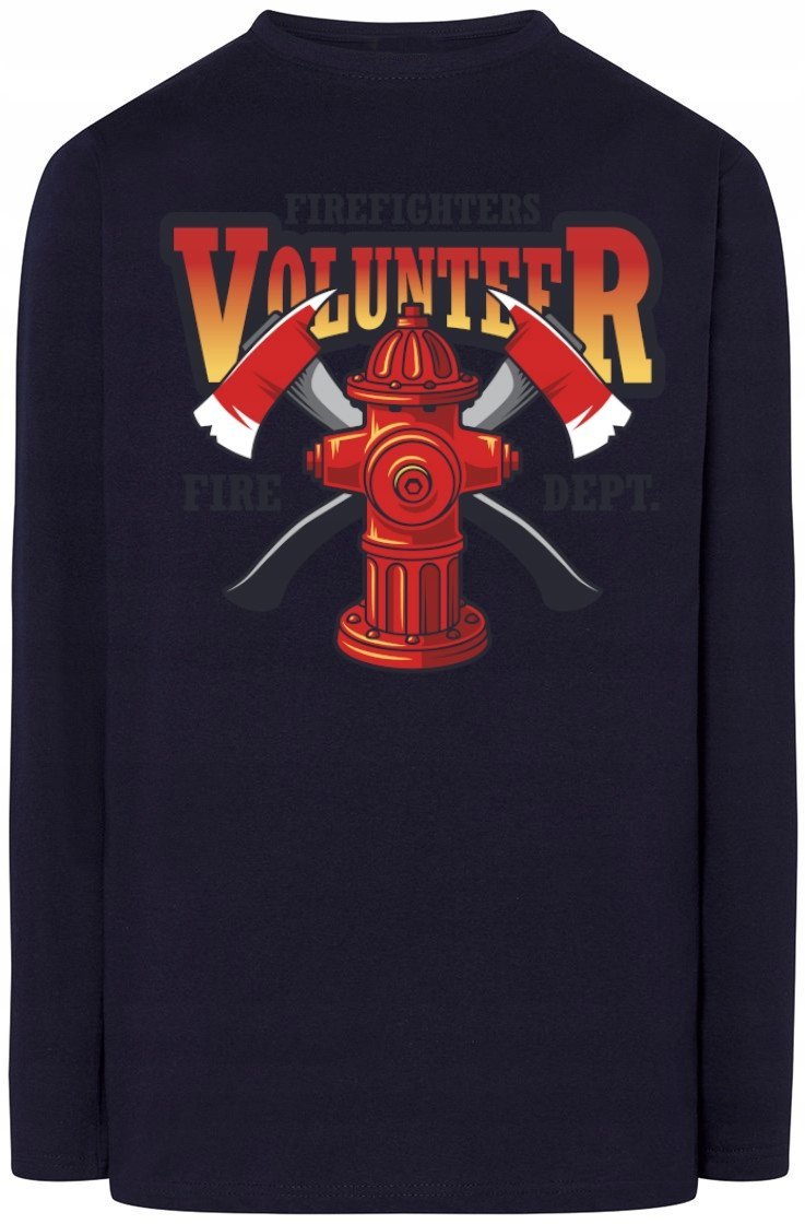 Strażacka Męska bluza Longsleeve Modna Rozm.3XL