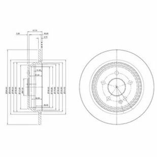 Tarcza hamulcowa DELPHI BG4063C - Tarcze hamulcowe - miniaturka - grafika 1