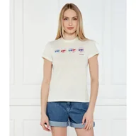Koszulki i topy damskie - Karl Lagerfeld T-shirt IKON Regular Fit - miniaturka - grafika 1