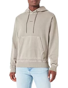 BOSS Męska bluza z kapturem Wefadehoody barwiona na kawałki z bawełny Terry z tonalnym logo, Light/Pastel Green336, XXL - Bluzy męskie - miniaturka - grafika 1