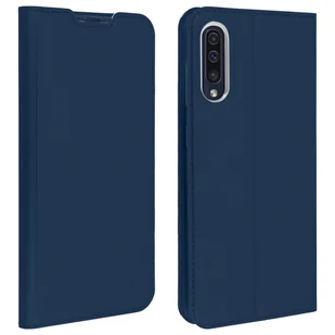 Wąskie etui z klapką, seria Business do Samsunga Galaxy A50 - Granatowe - Etui i futerały do telefonów - miniaturka - grafika 1