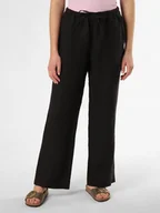 Spodnie damskie - Marc O'Polo Lniane spodnie Kobiety Bawełna czarny jednolity, 40 - miniaturka - grafika 1