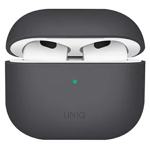 Apple Uniq Etui UNIQ Lino AirPods 3 Silicone szary/ash grey UNIQ537GRY - Akcesoria do słuchawek - miniaturka - grafika 1
