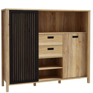 Stojący nowoczesny regał na nóżkach C2-R65 - Regały - miniaturka - grafika 1