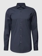 Koszule męskie - Koszula biznesowa o kroju slim fit z dodatkiem streczu model ‘Hank Hai’ - miniaturka - grafika 1