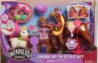 Lalki dla dziewczynek - MGA WINNERS STABLE styling set with horse accessories Show Up N Style, 53180 - miniaturka - grafika 1