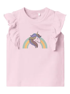 name it Top "Hopes" w kolorze jasnoróżowym - Kaftaniki dla niemowląt - miniaturka - grafika 1