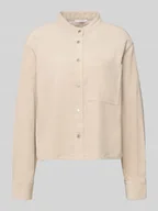 Koszule damskie - Bluzka koszulowa o kroju relaxed fit z kieszenią na piersi model ‘Falve’ - miniaturka - grafika 1