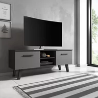 Szafki RTV - Szafka rtv LACUS kolor czarny styl nowoczesny hakano - TVCABINET/VIV/LACUS/BLACK+GRAFIT/140X52 - miniaturka - grafika 1