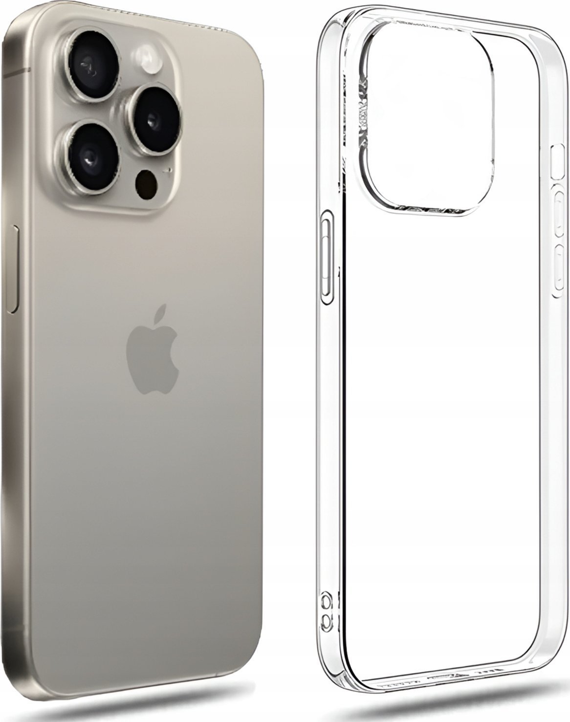 Hello Case ETUI DO IPHONE 15 PRO GUMOWE OBUDOWA CASE SILIKON SLIM POKROWIEC CLEAR VIEW