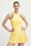 Sukienki - adidas Performance sukienka sportowa kolor żółty mini rozkloszowana IM8175 - miniaturka - grafika 1