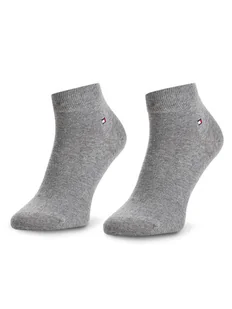 Tommy Hilfiger Zestaw 2 par niskich skarpet męskich 342025001 Szary - Skarpetki męskie - miniaturka - grafika 1
