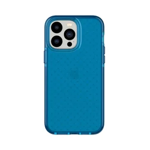 tech21 iPhone 14 Pro Max Evo Check – amortyzujące i smukłe etui ochronne na telefon z ochroną przed wieloma upadkami FlexShock i dodatkowymi przyciskami Classic Blue - Etui i futerały do telefonów - miniaturka - grafika 1