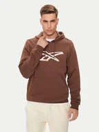 Bluzy męskie - Reebok Bluza Vector 100202413 Brązowy Regular Fit - miniaturka - grafika 1