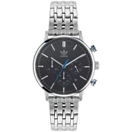 Zegarki męskie - Srebrny zegarek adidas Originals Style Code One Chrono  AOSY22018 - miniaturka - grafika 1
