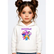 Bluzy dla dziewczynek - BLUZA DZIECIĘCA KPOP DEMON HUNTERS HUNTRIX 146-152 Z KAPTUREM BAWEŁNIANA - miniaturka - grafika 1