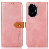 Portfele - Dla Honor 400 5G (Global) Portfel Etui na telefon Stojak Skórzany pokrowiec z klapką Różowe złoto - miniaturka - grafika 1