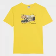 Koszulki sportowe męskie - Męski t-shirt z nadrukiem Diadora T-shirt SS Archive - żółty - DIADORA - miniaturka - grafika 1