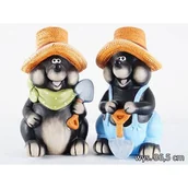 Pozostałe ozdoby ogrodowe - Kret ceramika mix kolorów 36,5 cm - miniaturka - grafika 1