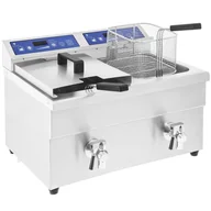 Frytownice gastronomiczne - Royal Catering Frytownica indukcyjna - 2 x 10 litrów - 60-190°C RCIF-10DB RCIF-10DB - miniaturka - grafika 1