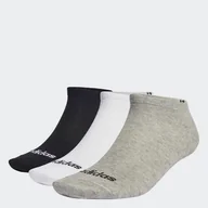 Skarpetki męskie - Skarpety do kostki ADIDAS T LIN LOW 3P IC1300 – Wielokolorowy - miniaturka - grafika 1