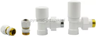 Varioterm Zawory regulacyjne kątowe SWING ze złączką PEX/CU - biały alu-pex - PEX 16 mm ZIS06/FK(Pex) - Zawory i kraniki - miniaturka - grafika 1