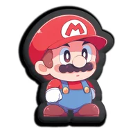 Kołdry i poduszki dla dzieci - Poduszka - Przytulanka Super Mario Mario - miniaturka - grafika 1