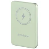 Powerbanki - Verbatim Powerbank indukcyjny `n` Go 15W10000mAh Wireless Magnetic zielony/green 32246 - miniaturka - grafika 1