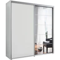 Szafy - Szafa Przesuwna 175 z Lustrem A21 Skąpski Meble Grafit, Craft Złoty, 245 cm - miniaturka - grafika 1