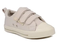 Buty dla dziewczynek - Buty trampki dziecięce Big Star na rzepy tekstylne beżowe NN374119-33 - miniaturka - grafika 1