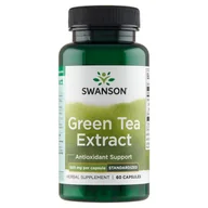 Suplementy naturalne - SWANSON Green Tea Extract (zielona herbata) 500mg - (60 kap) - miniaturka - grafika 1