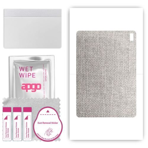 folia naklejka skórka strukturalna na TYŁ do HTC A103 - Tkanina Denim Szary - apgo SKINS