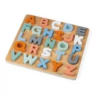 Układanki dla dzieci - Janod Drewniane Puzzle Alfabet 3d z Tablicą Sweet Cocoon, - miniaturka - grafika 1